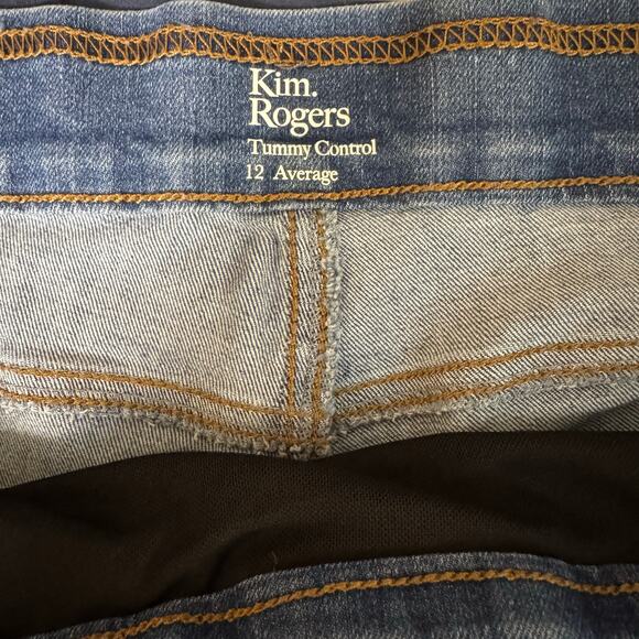 Kim Rogers Women's Size 12 Tummy Control Pull On Medium Wash Jeans - Picture 7 of 7